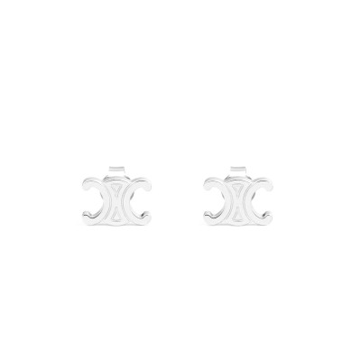 CELINE TRIOMPHE STUDS IN BRASS WITH RHODIUM FINISH 461CY6BRA.36SI